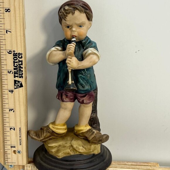 Other - Vintage Rubens Japan Boy Playing Flute 10 Inches Figurine 1966 Model 400